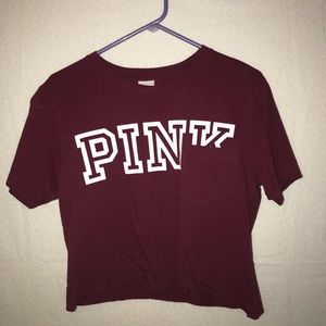 MOVING! MUST GO! VS PINK cropped tee shirt